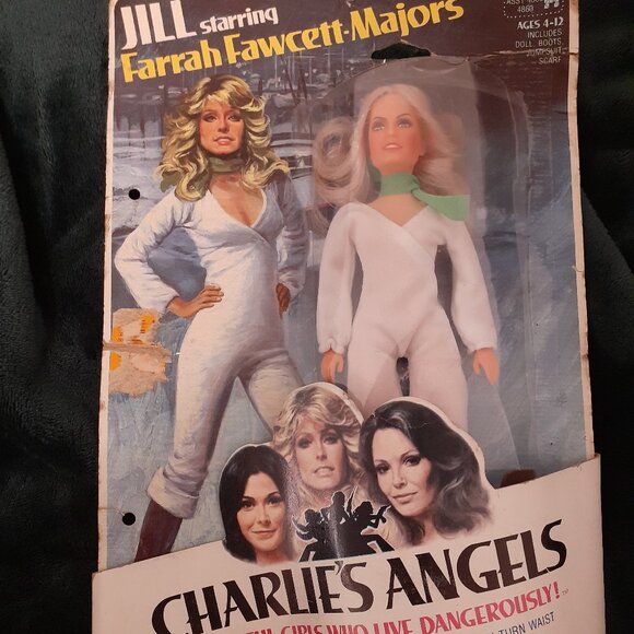 HASBRO Other - Charlie's Angels Farrah Fawcett as Jill Munroe 8 1/2" Doll Hasbro 1977 NRFB